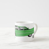 クラシック車1959漫画イラストレーション エスプレッソカップ (正面右)