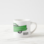 クラシック車1959漫画イラストレーション エスプレッソカップ (右)