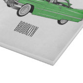 クラシック車1959漫画イラストレーション カッティングボード (角)