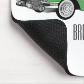 クラシック車1959漫画イラストレーション マウスパッド (コーナー)