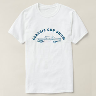 クラシック車1960sシェヴィーベルエアデザイン tシャツ