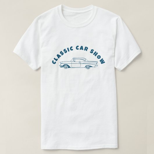 クラシック車1960sシェヴィーベルエアデザイン tシャツ (デザイン正面)