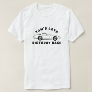 クラシック車1979シボレーコルベットイラストレーション Tシャツ