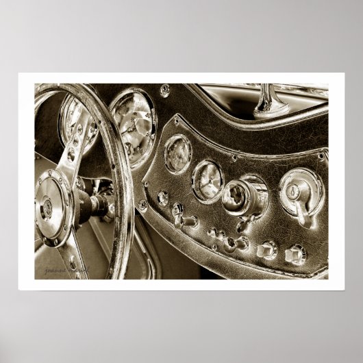 クラシック車20ポスタープリント ポスター (正面)