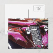 クラシック車：オーバーン ポストカード (正面/裏面)