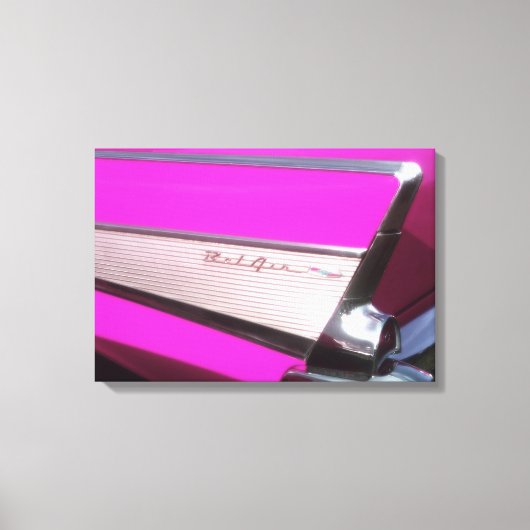 クラシック車：シボレーBel Air キャンバスプリント (正面)