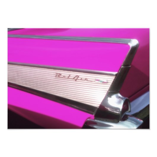 クラシック車：シボレーBel Air フォトプリント (正面)