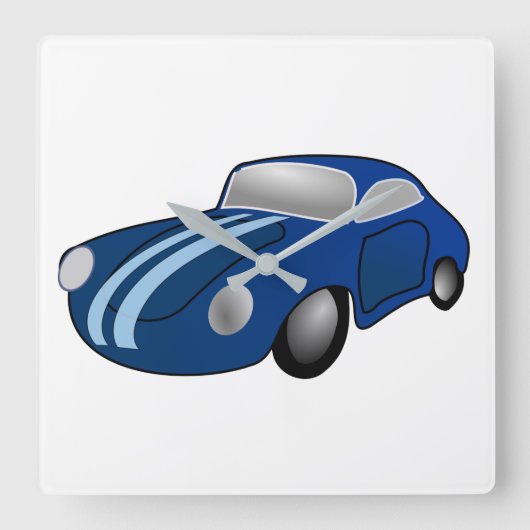 クラシック車 スクエア壁時計 (正面)