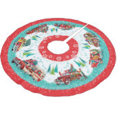 クラシック車 ブラッシュドポリエステルツリースカート (アングル)