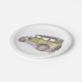 クラシック車 ペーパープレート (アングル)