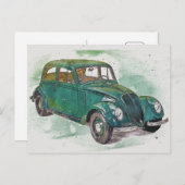 クラシック車 ポストカード (正面/裏面)