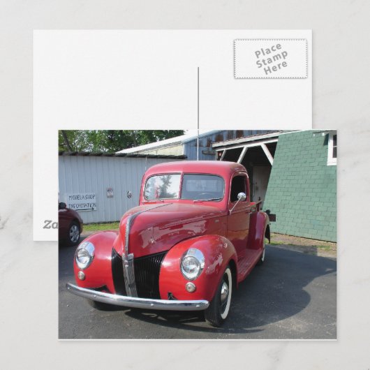 クラシック車 ポストカード (正面/裏面)