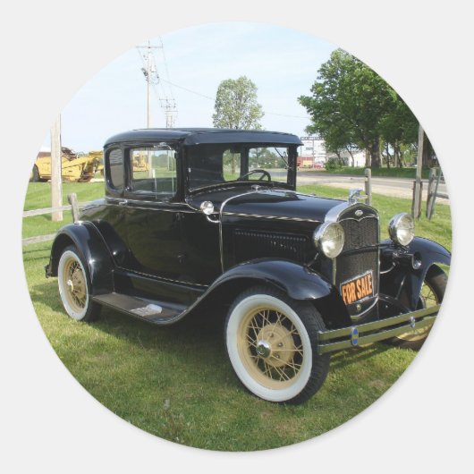 クラシック車 ラウンドシール (正面)