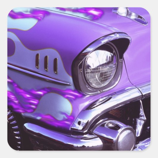 クラシック車:燃えフード付きシボレー スクエアシール (正面)