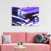 クラシック車： 1958シボレー キャンバスプリント (インサイチュ (リビング))