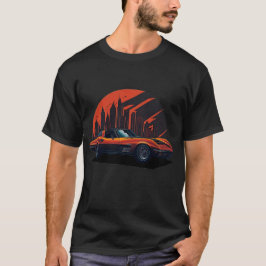 クラシック車Chevy Corvette Tシャツ002 Tシャツ