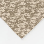 クラシック軍隊デジタル迷彩柄パターン フリースブランケット (角)