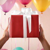 クラシック転が色 – クラシック赤 – 無地の ラッピングペーパー