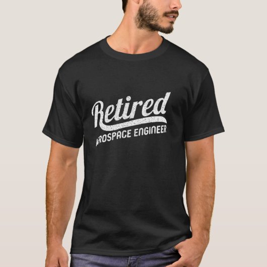 クラシック退職レトロ航空退職した航空工学 Tシャツ (正面)