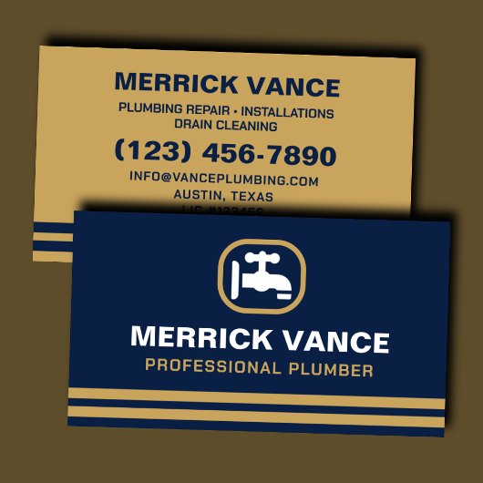 クラシック配管工事業者配管工事 名刺