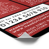 クラシック配管工、配管工、配管広告工 ポスター (角)