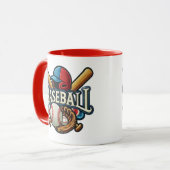 クラシック野球の要スタイリッシュ素/レトロ伝説 マグカップ (正面左)