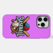 クラシック野球の要スタイリッシュ素/レトロ伝説 iPhoneケース (裏面横)