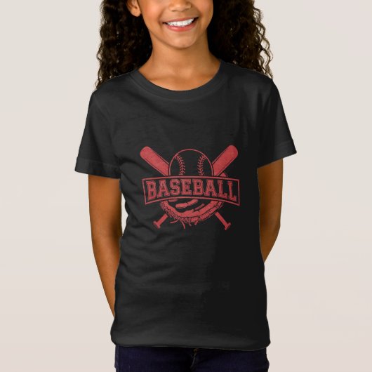 クラシック野球エンブレム Tシャツ (正面)