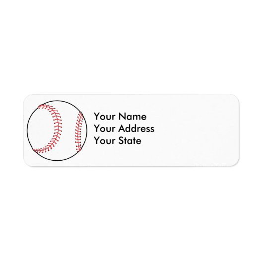 クラシック野球デザイン ラベル (正面)