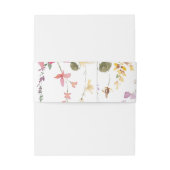 クラシック野生カラフルフローラ結婚ズ 招待状ベリーバンド (裏面例)