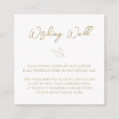 クラシック金ゴールドの結婚願い事 エンクロージャーカード (正面)