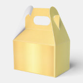 クラシック金ゴールドエレガントサンキュー結婚式の引き出物箱 フェイバーボックス (裏面サイド)