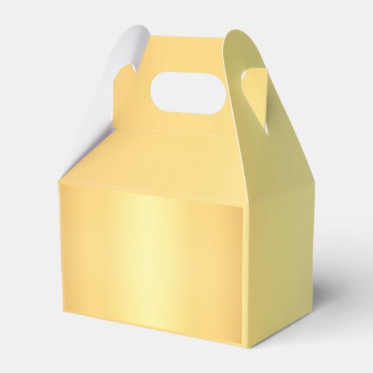 クラシック金ゴールドエレガントサンキュー結婚式の引き出物箱 フェイバーボックス (裏面サイド)