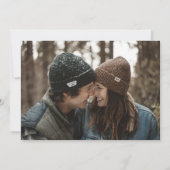 クラシック金ゴールドカラメルエレガントフォト結婚ズ セーブザデート (裏面)