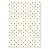 クラシック金ゴールドクレスト結婚のアドバイスカード テーブルナンバー (裏面)