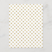 クラシック金ゴールドクレスト結婚の詳細カード エンクロージャーカード (裏面)