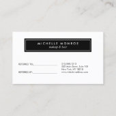 クラシック金ゴールドグリッターサロン紹介カード 紹介カード (裏面)