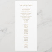 クラシック金ゴールドグ結婚レリー計画 プログラム (裏面)