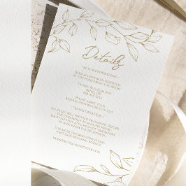 クラシック金ゴールドグ結婚レリー詳細 エンクロージャーカード