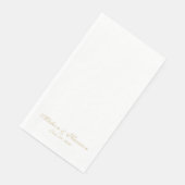 クラシック金ゴールドスクリプト名前をカスタムするの日付シ結婚ック (コーナー)