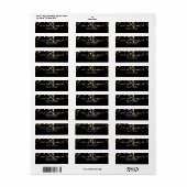 クラシック金ゴールドスターモダンクリスマス ラベル (フルシート)