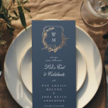 クラシック金ゴールドネイビーフローラモチ結婚オグラム メニュー<br><div class="desc">**このデザインはスイートとコレクションの一部ユニークで、文字と紙の色はカスタマイズ可能で、Not Foil**実在 – の配色は洗練された外観のためのネイビーブルークラシック、ホワイト、および金ゴールド。-フローラ&ボタニカル装飾：ロマンチックなガーデンビブ。ーエレガントスクリプトMonogram：カップルのイニシャルをフィーチャー。- Coordinated 結婚's Suite：まとまった外観のためのデザインのマッチング。 – フォイルフェイクアクセント：エレガンスを追加するための高級な仕上げ。美しいスケッチ花模様と金ゴールドフォイルのアクセントと優雅フェイクなスクリプトレタリングは、新鮮な時間のないデザインを作成する。庭をモチーフフォーマルにした屋外ウェディングに最適なコレクションで、高級で名門私立校風の、クラシックを持つカップルに理想的な雰囲気を醸し出す。あなたの結婚スタイルを展示しカスタムて、カップルとしてあなたの個性を反映した凝集した思いやりある詳細でゲストを感動させるあなたの文房具をパーソナライズユニークモノグラム。</div>
