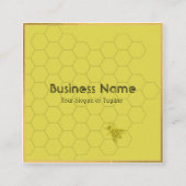 クラシック金ゴールドビープロフェッショナル スクエア名刺 (正面)