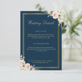 クラシック金ゴールドフレ結婚ームの詳細カード エンクロージャーカード (スタンド正面)