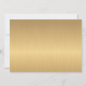 クラシック金ゴールドブラックバラ結婚式招待状 招待状 (裏面)