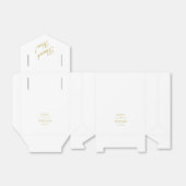 クラシック金ゴールドブ結婚ロックお願いボックス フェイバーボックス (折り畳みなし)