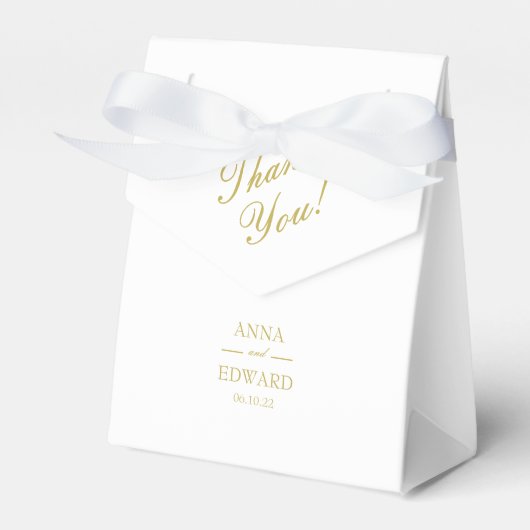 クラシック金ゴールドブ結婚ロックお願いボックス フェイバーボックス (正面サイド)