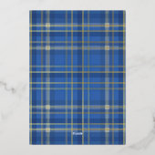 クラシック金ゴールドプライドHappy Hanukkah写真 箔シーズンカード (裏面)