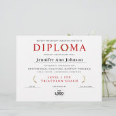 クラシック金ゴールドリース証明書卒業証書 (スタンド正面)