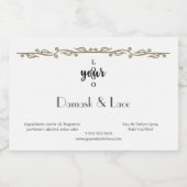 クラシック金ゴールドリーフ縁どラグジュアリー香水 リキュールボトルラベル (シングルラベル)